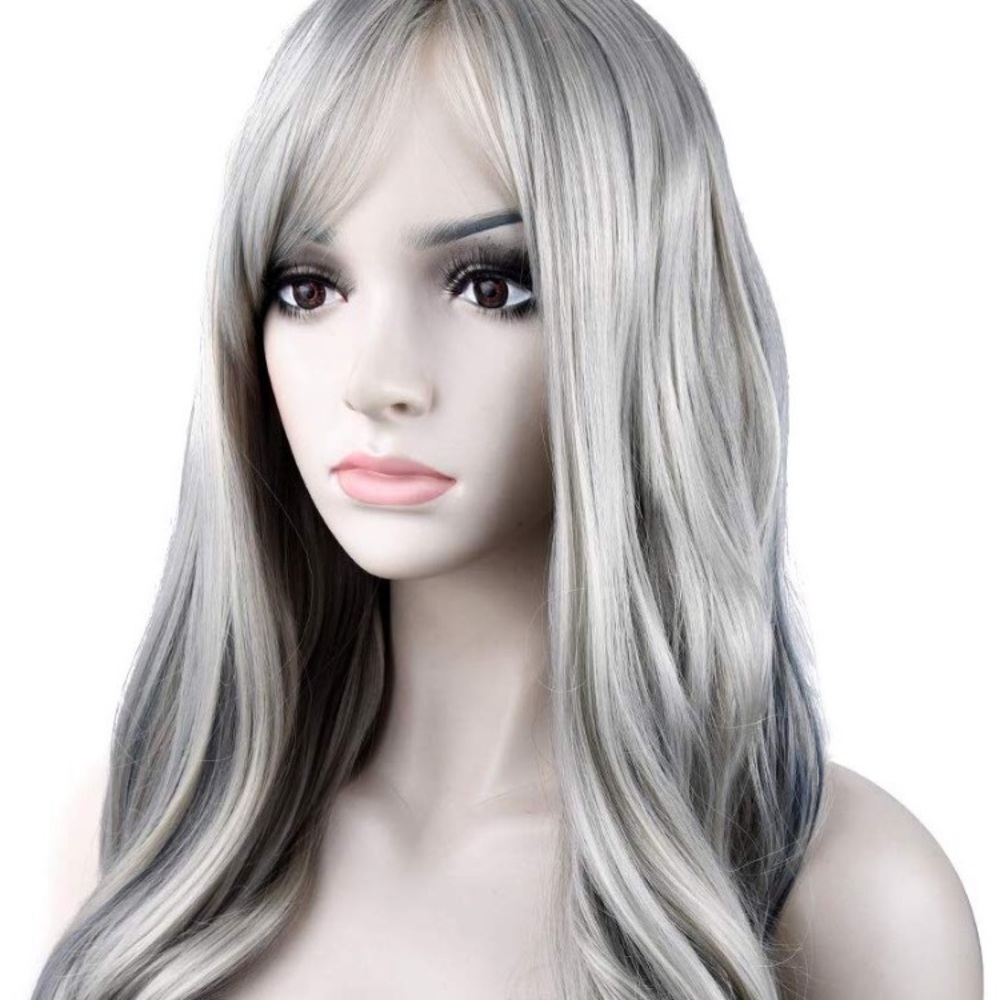 ✨ ✨REESA 22” GREY w/blue tips Cosplay wig *NWT*✨ - Picture 4 of 5